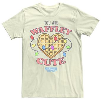 Juniors' Stranger Things "You Are Waffley Cute" Tee