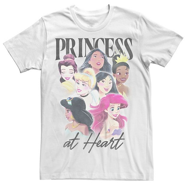 Disney Princesses Juniors Princess At Heart Tee