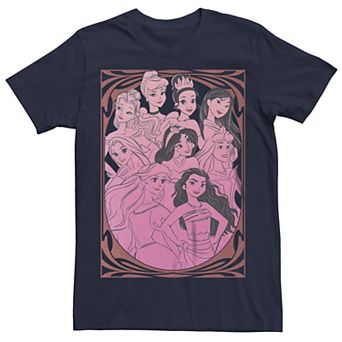 Disney Princesses Juniors' Pink Portrait Tee