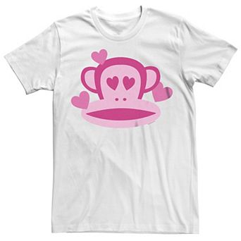 Juniors' Paul Frank Valentine's Day Pink Hearts Tee