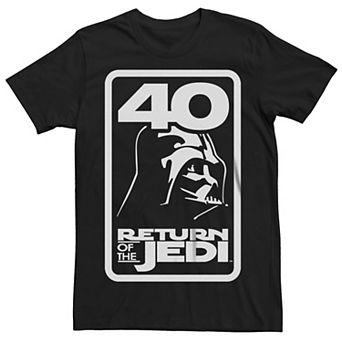 Men's Star Wars The Return Of The Jedi Darth Vader Badge Logo Tee