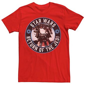 Men's Star Wars The Return Of The Jedi Vader Circle Stamp Tee