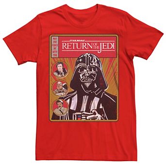 Men's Star Wars The Return Of The Jedi Darth Vader Comic Cover Tee
