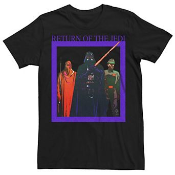Men's Star Wars The Return Of The Jedi Vader Box Poster Tee