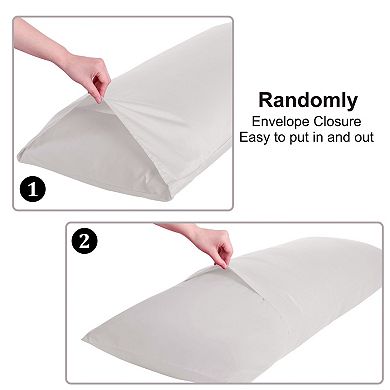 Pillow Cases Covers Egyptian Cotton 1 Pcs (21"x55")