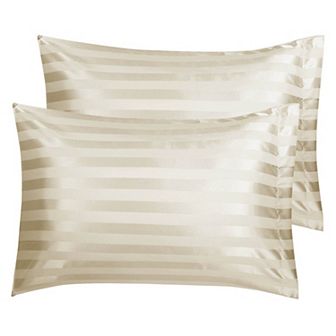 2 pc Soft Silky Satin Pillowcases Better for Hair and Face Queen(20"x30")