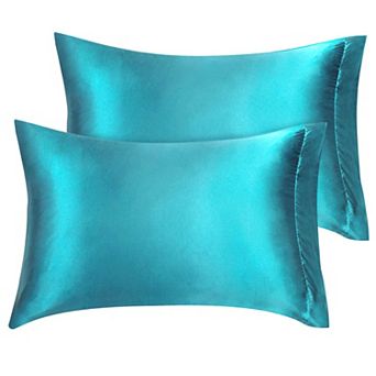 2 pc Soft Silky Satin Pillowcases Better for Hair and Face Queen(20"x30")
