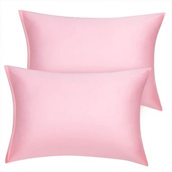 2 pc Soft Silky Satin Pillow Cases Covers Standard(20"x26")