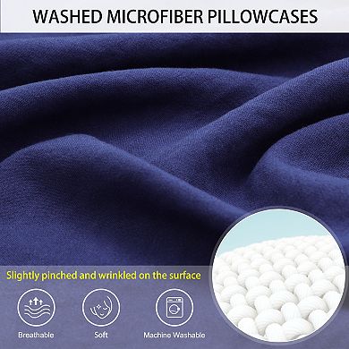 Brushed Body Pillowcase Washed Microfiber Envelope Closure Body(20"x60")