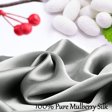 19 Momme Silk Pillowcase for Hair Skin with Zipper Queen 20"x30"
