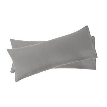 2 pc Bolster Soft 1800 Microfiber Support Cushion Body Pillow Covers Body 20"x48"