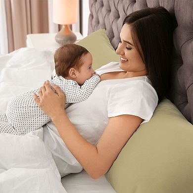 Body Pillowcase with Zipper Closure Soft Microfiber Cover Body 20"x48"