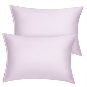 2 pc Soft Silky Satin Pillow Cases Covers Travel(14"x20")