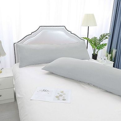 2pcs Bolster Soft 1800 Microfiber Support Cushion Body Pillow Covers Body(20"x54")
