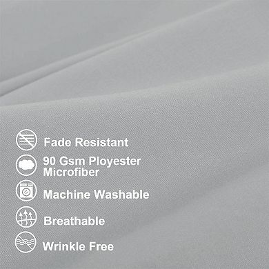 2pcs Bolster Soft 1800 Microfiber Support Cushion Body Pillow Covers Body(20"x54")