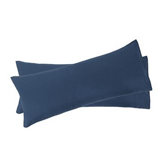 2 pc Bolster Soft 1800 Microfiber Support Cushion Body Pillow Covers Body(20"x54")