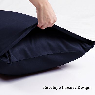 2pcs Microfiber, No Wrinkle, Pillow Cases Travel(14"x20")