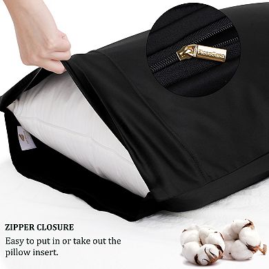 Body Pillowcase Soft Cotton 1PC with Zipper Closure 20"x55"