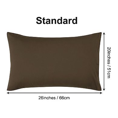 2 Packs Pillowcases for Pillow with Envelope Closure Hotel Quality Standard 20"x26"