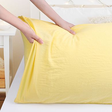 Brushed Body Pillowcase Washed Microfiber Envelope Closure Body(20"x54")