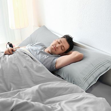 Microfiber Body Pillowcases 2 Pcs Embroidery Zipper Closure Body(20"x48")