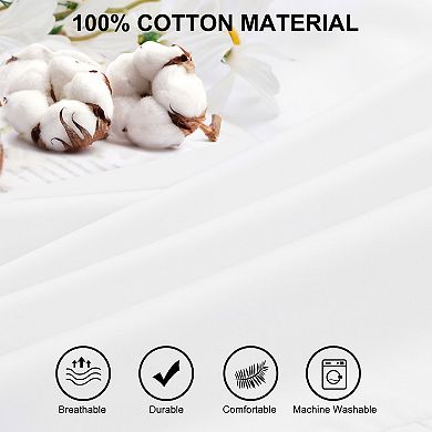 Cotton Body Ruffled Pillowcases 1 Pc Soft Envelope Closure Body(20"x48")