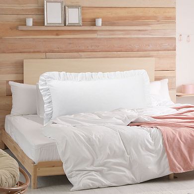 Cotton Body Ruffled Pillowcases 1 Pc Soft Envelope Closure Body(20"x48")