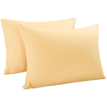 Egyptian Cotton Pillow Cases Hidden Zipper 2 Pack Queen(20"x30")