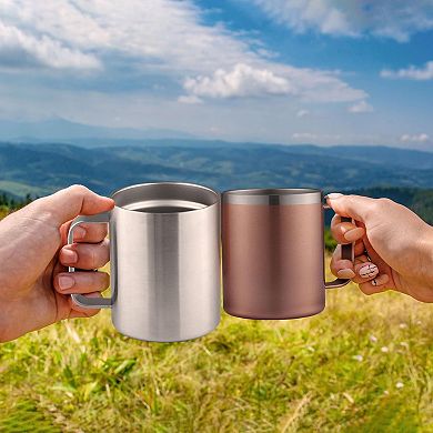 Zulay Kitchen 12oz Insulated Coffee Mug with Lid