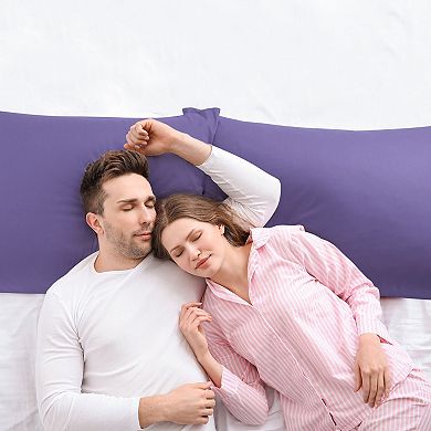 Egyptian Cotton Pillow Cases Hidden Zipper 2 Pack King 20"x36"