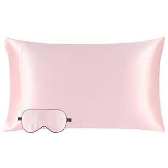 19 Momme Silk Pillowcase With Eye Cover Set Queen 20"x30"