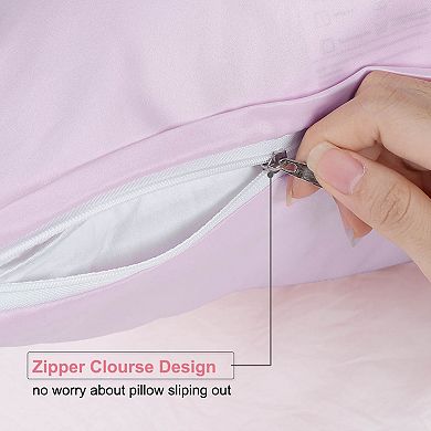 2PCS Soft Silky Satin Pillow Cases Covers Queen(20"x30")