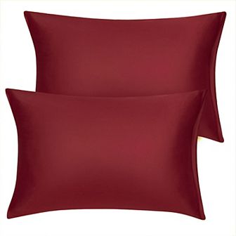 2 pc Soft Silky Satin Pillow Cases Covers Queen 20"x30"