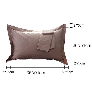 300 T C Egyptian Cotton Oxford Pillow Case Set Of 2 King 20"x36"