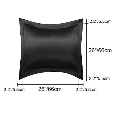 2 Pcs Pillow Shams Satin Pillow Cases European 26"x26" Oxford Pillowcases