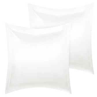 2 pc Pillow Shams Satin Pillow Cases European 26"x26" Oxford Pillowcases