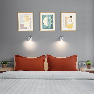 2Pcs Oxford Pillowcases Soft Microfiber Pillow Shams w Envelope Closure Queen 20"x30"