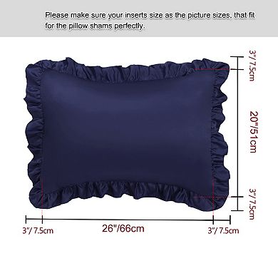 2PCS Satin Silk Pillow Cases Cover Housewife Cushion Standard 20"x26"