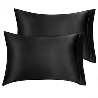 2 pc Soft Silky Satin Pillowcases Better for Hair and Face King(20"x40")