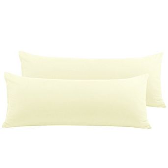 2 pc Body Pillow Cover With Zipper Closure Brushed Microfiber Body 20"x60"
