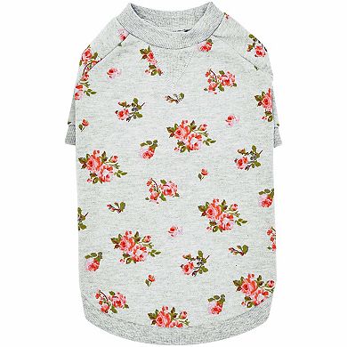 Blueberry Pet Dog Floral Sweatshirt