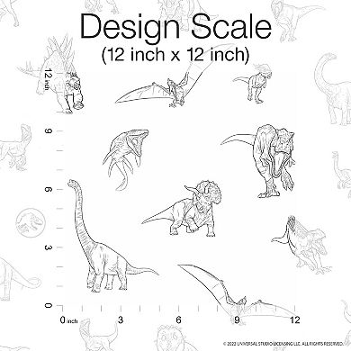 RoomMates Jurassic World Dominion Dinosaurs Peel & Stick Wallpaper