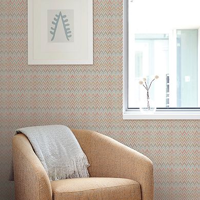 RoomMates Waverly Heartbeat Chevron Peel & Stick Wallpaper