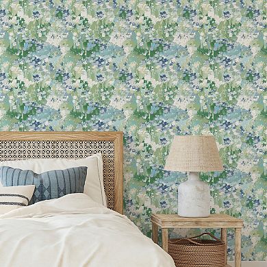 RoomMates Waverly Abstract Garden Peel & Stick Wallpaper