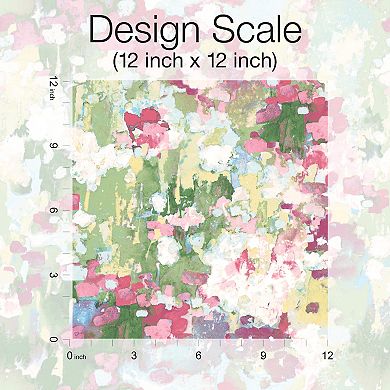 RoomMates Waverly Abstract Garden Peel & Stick Wallpaper