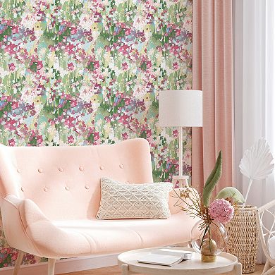RoomMates Waverly Abstract Garden Peel & Stick Wallpaper