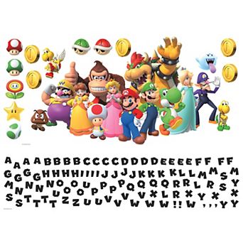 RoomMates Super Mario Wall Decals 122 pc Set