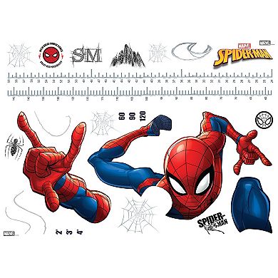 Marvel Spider-Man Growth Chart Peel & Stick Wall Decals 26-piece Set by RoomMates