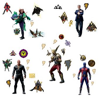 DC Comics Black Adam Wall Decals 36 pc Set by RoomMates