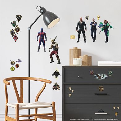 DC Comics Black Adam Wall Decals 36-piece Set by RoomMates